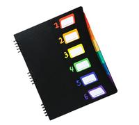 Classeur extensible à 6 poches - Format lettre - Tri de fichiers avec peigne amovible - Organiseur de documents multi-compartiments pour professionnels