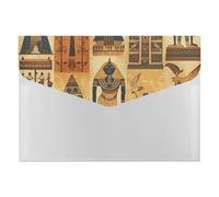 Classeur extensible à 6 poches, série Tribe de l'Égypte antique, classeur accordéon format A4, organiseur de documents portable pour reçus, factures, fournitures de bureau