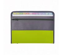 Classeur Extensible A4 Avec Fermeture À Glissière,13 Poches,Accordéon - Type Green