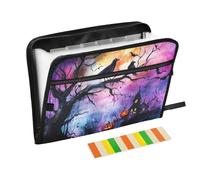 Classeur extensible Nightmare Halloween avec 13 poches format A4 avec fermeture éclair pour classeurs de fichiers