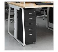 Classeur fin en métal avec verrou à 5 tiroirs de rangement mobile pour lettres juridiques et A4 Élégant organiseur de bureau blanc pour la maison et le bureau Solution de stockage de fichiers