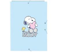 Classeur Folio - Safta - Snoopy Love - 3 Rabats - Couverture Rigide - Idéal Pour Enfants