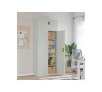 vidaXL Classeur gris clair 90x40x220 cm acier 3188320 Gris G