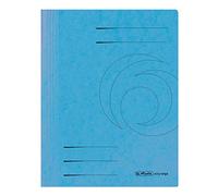 Classeur Herlitz, A4, agrafage commercial et compétent, Colospan, 25 pièces bleu clair