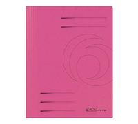 Classeur Herlitz, A4, agrafage commercial et compétent, Colospan, 25 pièces fuchsia