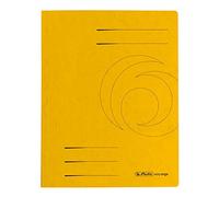 Classeur Herlitz, A4, agrafage commercial et compétent, Colospan, 25 pièces jaune
