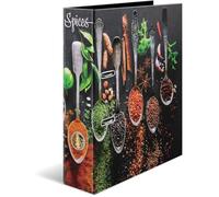 Herma Classeur de recettes A4 7 cm, organiseur à faire soi‑même, finition brillante, design livre