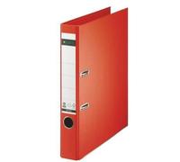Classeur - LEITZ - 10080020 - Carton rigide - Rouge - A4 (21x29,7 cm)