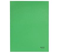 Classeur - LEITZ - 39060055 - A4 - Carton recyclé - 3 rabats vert