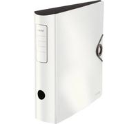Leitz Classeur 10471001 A4 180° dos arrondi 8,2 cm 500 feuilles fermeture élastique polymousse blanc