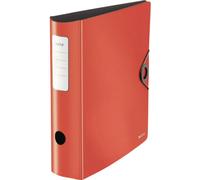 Leitz Dossier de qualité 180° Active Solid, A4, rouge, dos arrondi d'environ 8,2 cm de large, fermeture élastique, en polyfoam robuste, 10471020, 1 pièce