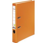 Falken Lot de 25 classeurs en plastique PP Color. Fabriqué en Allemagne. 5 cm de largeur, format A4, couleur orange, vegan.