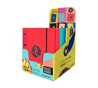 Classeur liderpapel antartik avec recharge a4 tableau 5 mm doublé 4 anneaux 25 mm trendingtopic 2020 couleurs assorties
