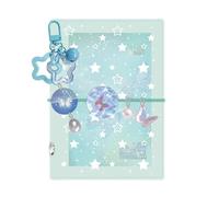 Classeur M5 - Classeur à 5 anneaux en film transparent à remplir - Index manuel - Pour l'école, les voyages, le bureau, les enregistrements quotidiens, le planificateur, les voyages, le scrapbooking