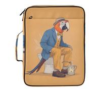 Classeur marron avec poche 7 poches format A4 avec fermeture éclair pour bureau grand format