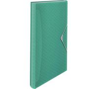 Classeur Ménager A4, Organiseur Transparent À 5 Onglets / 6 Compartiments, Maison / Bureau, Motif Texturé, Gamme Colour'breeze, Vert, 626253