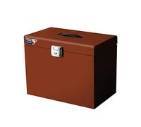 Classeur ménager en métal + 5 dossiers suspendus terracotta