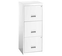 Classeur Métal Pratic - 3 tiroirs - Blanc