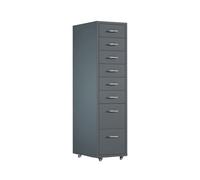 Classeur mobile à tiroirs 8 couches de classeur en métal de grande capacité, armoire multifonctionnelle d'organisation de données de fichiers, armoire de rangement de bureau à tiroirs Classeur(Grigio)