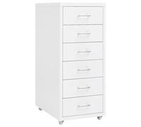 Classeur Mobile Anthracite 28x41x69 cm Métal Armoire à Dossiers Bureau vidaXL