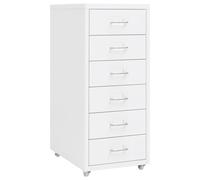 Classeur Mobile Anthracite 28x41x69 cm Métal Armoire à Dossiers Bureau vidaXL