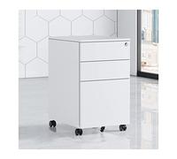 Classeur mobile avec serrure - Rangement de bureau à 3 tiroirs pour une gestion efficace de l'espace de travail