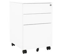 Classeur Mobile Blanc 39x45x60 Cm Acier Vidaxl Vidaxl Blanc