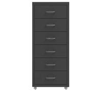 Classeur mobile - CLOUD - Armoire de bureau - Anthracite 28x41x69 cm Métal a241