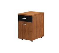- Classeur mobile en bois à 3 tiroirs qui n'ont pas besoin d'être assemblés - Armoire de rangement avec serrure - Armoire de rangement en métal pour une utilisation au bureau (#4)