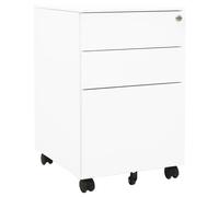 Classeur Mobile Gris Clair 39x45x60 cm Acier Armoire à Dossiers Bureau vidaXL