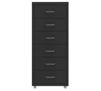 Classeur mobile - mango - Armoire de bureau - noir - 28x41x69 cm - Métal M736