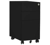 Classeur Mobile Noir 30x45x59 cm Acier Classement Armoire à Dossiers vidaXL