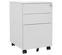 Classeur Mobile Noir 39x45x60 cm Acier Classement Armoire à Dossiers vidaXL