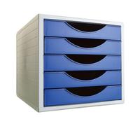 Classeur modulaire Archivo 2000 ArchivoTec Serie 4000 5 tiroirs Din A4 Bleu (34 x 27 x 26 cm)