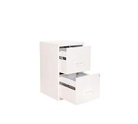 Classeur Monobloc 2 tiroirs - Blanc