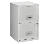 Classeur monobloc à 2 tiroirs - gris
