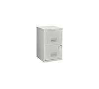 Classeur monobloc à 2 tiroirs - gris - gris -