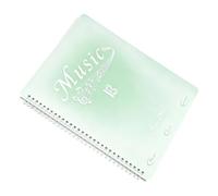 Classeur musique chorale Organisateur À Documents Avec 10 Pochettes | Pages de Classeur Musical pour Bureau Maison Table Comptoir Poche Sac à Dos Journal Agenda École Vert