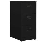 Classeur Noir 46x62x102,5 cm Acier Armoire à Dossiers Stockage Fichiers vidaXL