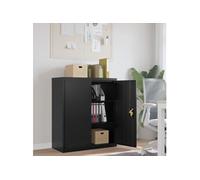 Classeur noir 90x40x105 cm acier 339738