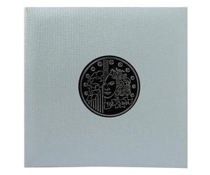 Classeur numismatique + 5 feuilles plastique - 24,5x25 cm - Métallisé