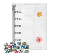Classeur Organisateur d'Autocollants - Album Réutilisable Organisateur de Stickers - Carnet Transparent Ésthétique pour Scrapbooking Planificateur Déco Voyage École