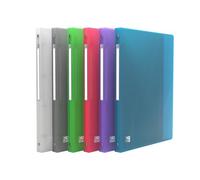 Classeur Oxford hawaï a4 dos 20mm 4 anneaux ronds couverture polypro coloris assortis