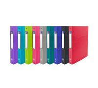 Classeur Oxford osmose a4 dos 40mm 4 anneaux ronds couverture polypro coloris assortis