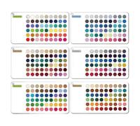 Classeur palette de couleurs automne, analyse saisonnière, portable, 6