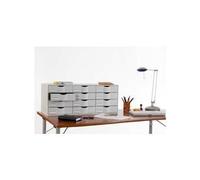 Classeur - PAPERFLOW - Bloc 12 tiroirs - Gris - Contemporain - Meuble de bureau