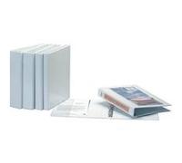 Esselte - 55293 - Classeur à anneaux personnalisable - A4 Maxi - Capacité de 280 feuilles - Carton recouvert de polypropylène - 4 anneaux - Blanc