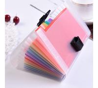 Classeur Portable A6 Arc-En-Ciel, Portefeuille D'extension, Organiseur De Tri De Fichiers De Reçus, Sac De Rangement De Bureau, Dossiers De Produits