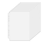 Classeur Porte-Cartes,10 Feuilles Protectrices A5 A6,Pochette Transparente pour Cartes de Collection | Pour Enveloppes Photo Photocartes Billets Collectionneurs Maison Bureau Collectionneurs