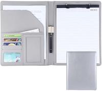 classeur, Porte-documents format A4 for entretiens, conférences et documents juridiques (femmes/hommes)(Light Gray)